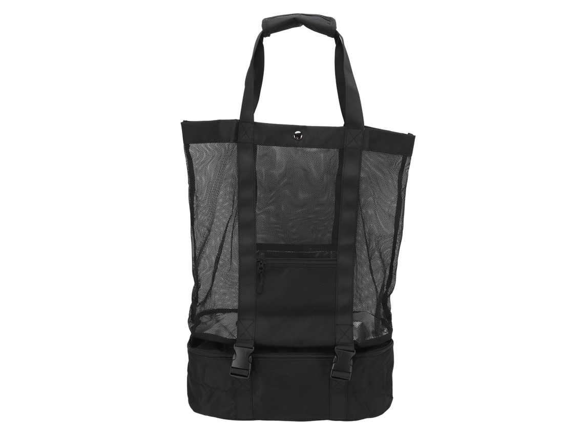 Bolsa de Praia 2 em 1 Grande com Bolsa Isolada Removível para Piquenique Acampamento e Lazer