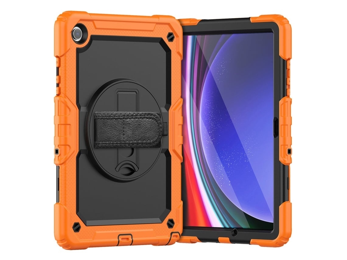 Capa Para Tablet Lurelia, Para Samsung Galaxy Tab S9 X710/x716b 2023 De Silicone Com Cor Laranja, Proteção Antiquedas