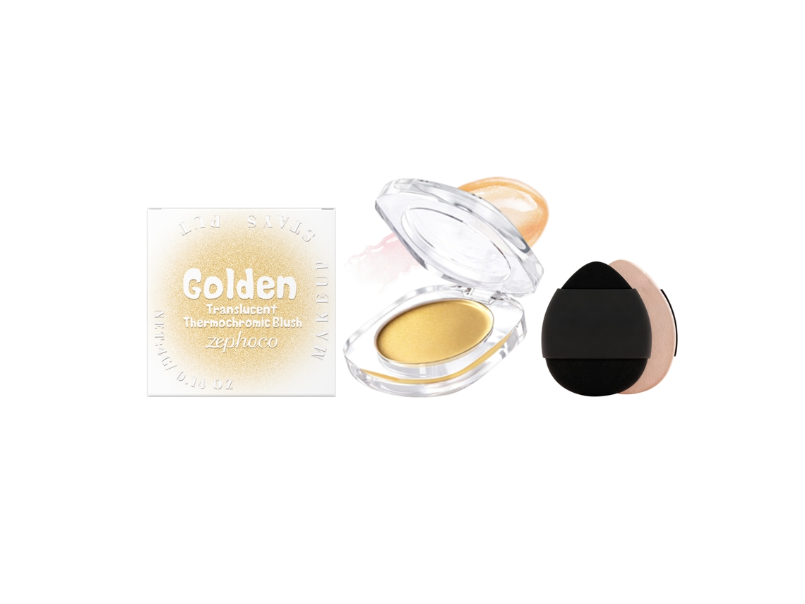 Batom Blush Dourado com Efeito de Mudança de Cor e Acabamento Suave LAXISCREED
