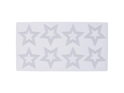 Molde De Silicona Estrella Para Fondant, Chocolate, Geleia E Decoração De Tortas, 8 Cavidades
