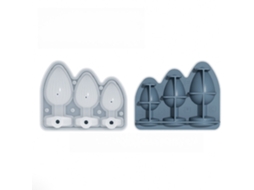 Divertida Forma De Silicone Para Bolas De Gelo Com Tampa, Ideal Para Cocktails De Whisky, Sumos E Outras Bebidas Azul Hexinyigjly