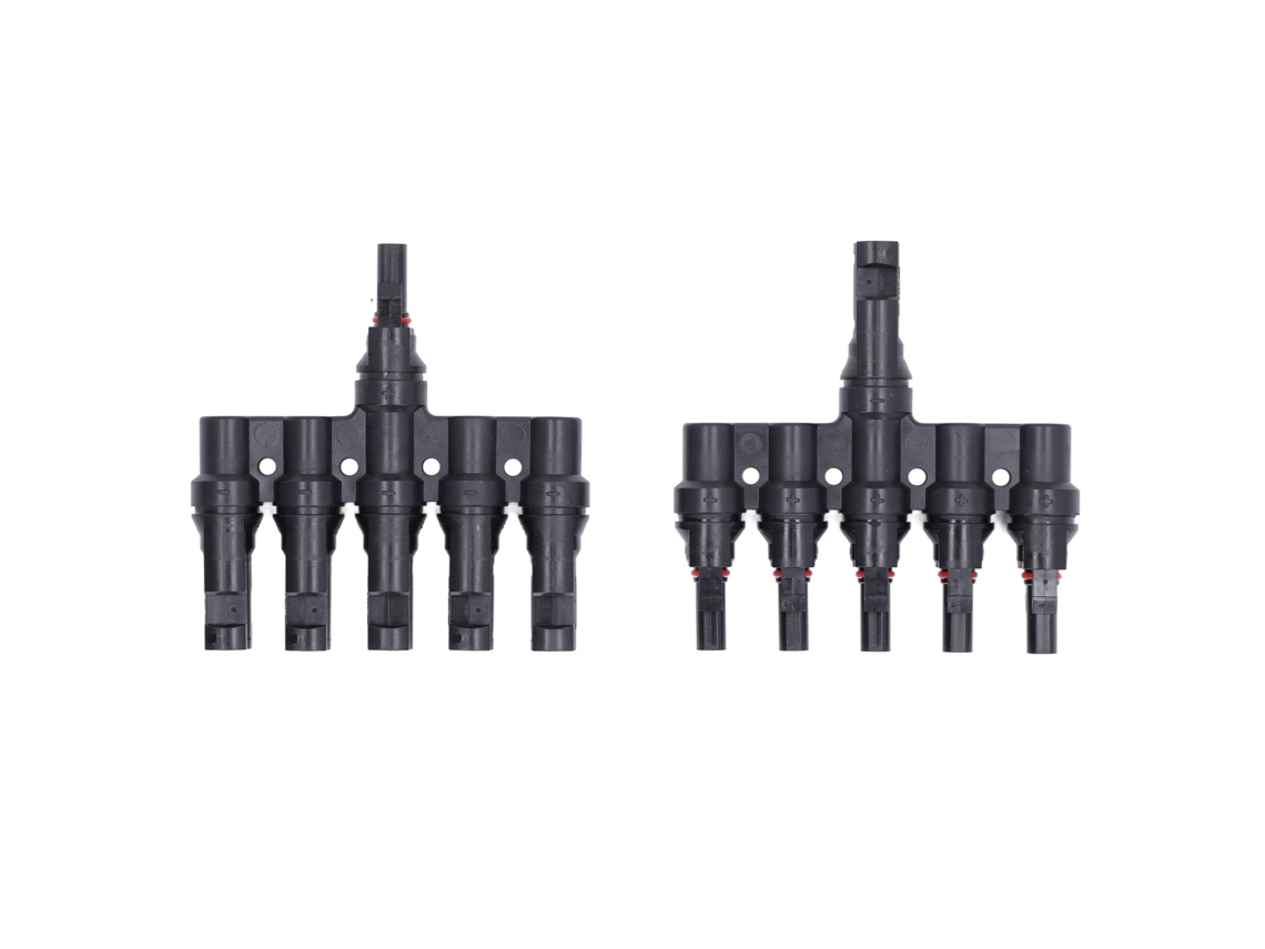 Conector Solar De Ramificação 30a Ip67 Ppo Resistente Uv Para Painéis Solares 2 Peças