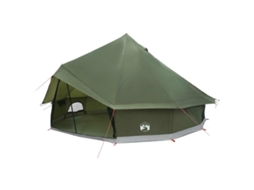 Conjunto 1 Barraca Tipi Vidaxl Verde-azeitona Poliéster (500 X 500 X 300 Cm)