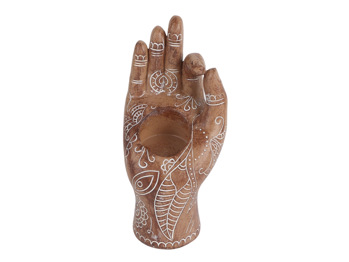 Estátua De Buda Yoga Vela Decorativa Resina Mesa Presente Coleta
