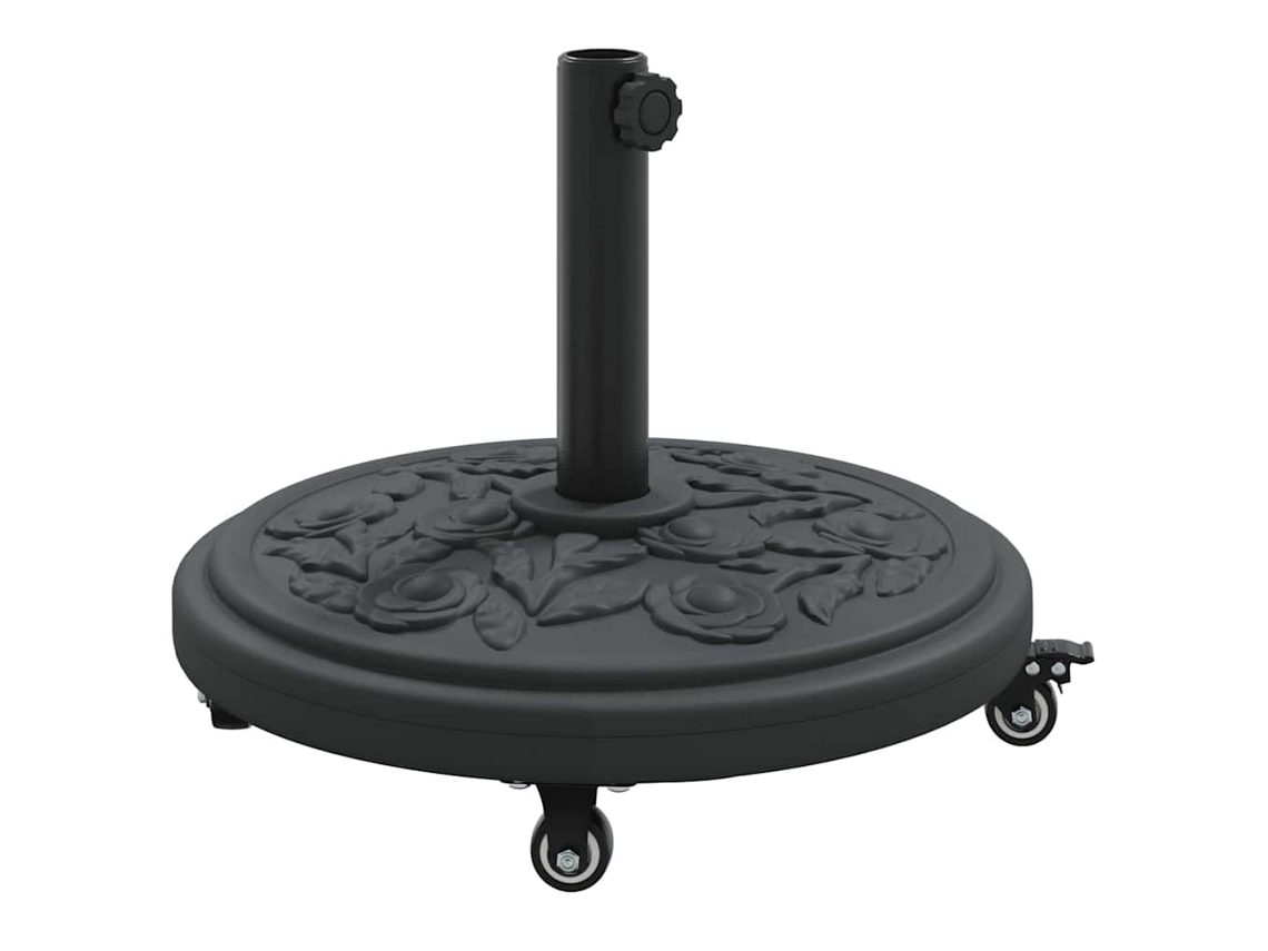 Maison Exclusive - Base Para Chapéu De Sol Art Deco Preto Ø 45 X 39,5 Cm Ferro