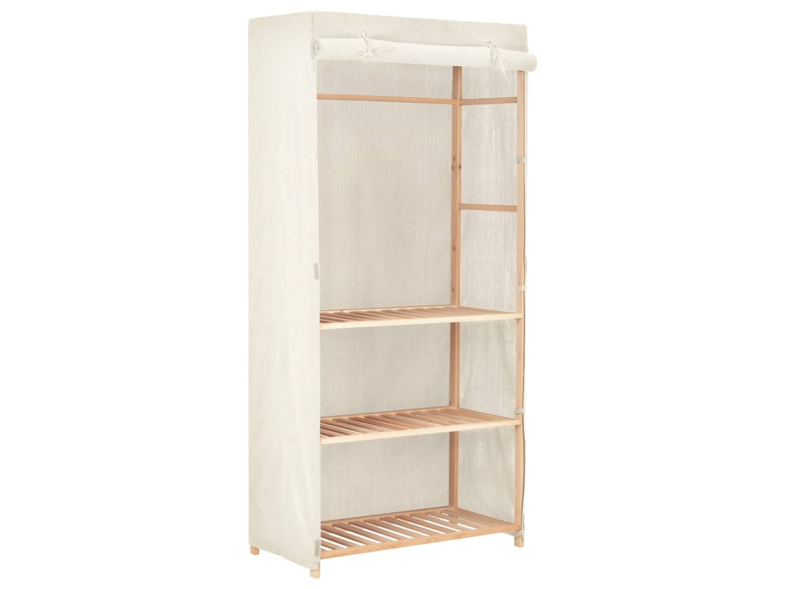 Vidaxl Roupeiro/guarda-roupa 3 Prateleiras 79x40x170 Cm