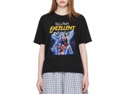 Rockinstone Bill And Ted Bandt Space Poster Black Adult T-shirt Size:s