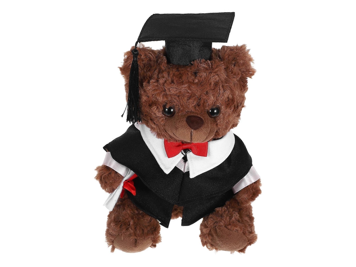 Urso De Pelúcia De Formatura, Marrom, Com Beca