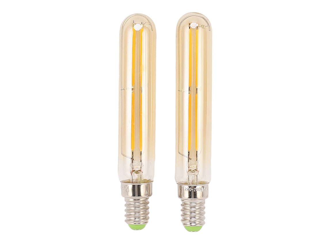 Rebe-2 Peças De Lâmpada Led Tubular 4w E14 2300k 220-240v T20x120 Para Iluminação