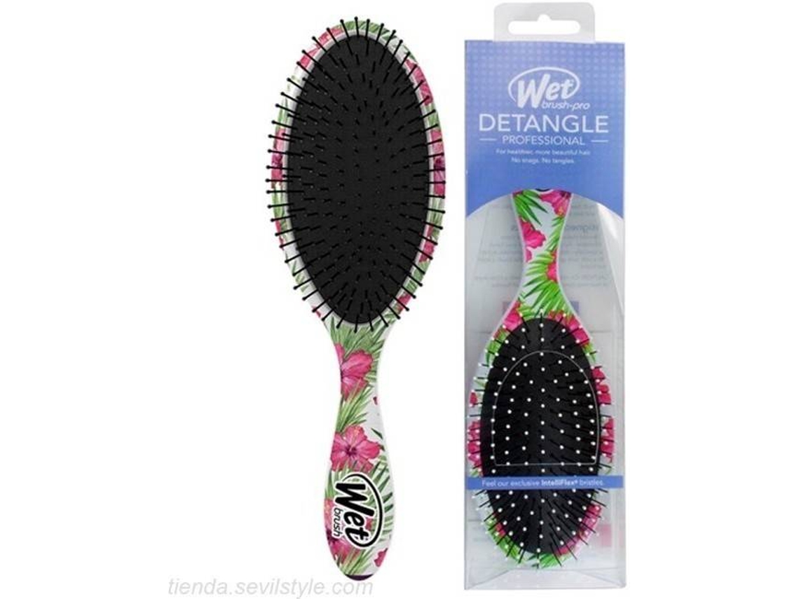 Escova para o Cabelo THE WET BRUSH Original Detangler Classic N. Pink Floral (1 Un)