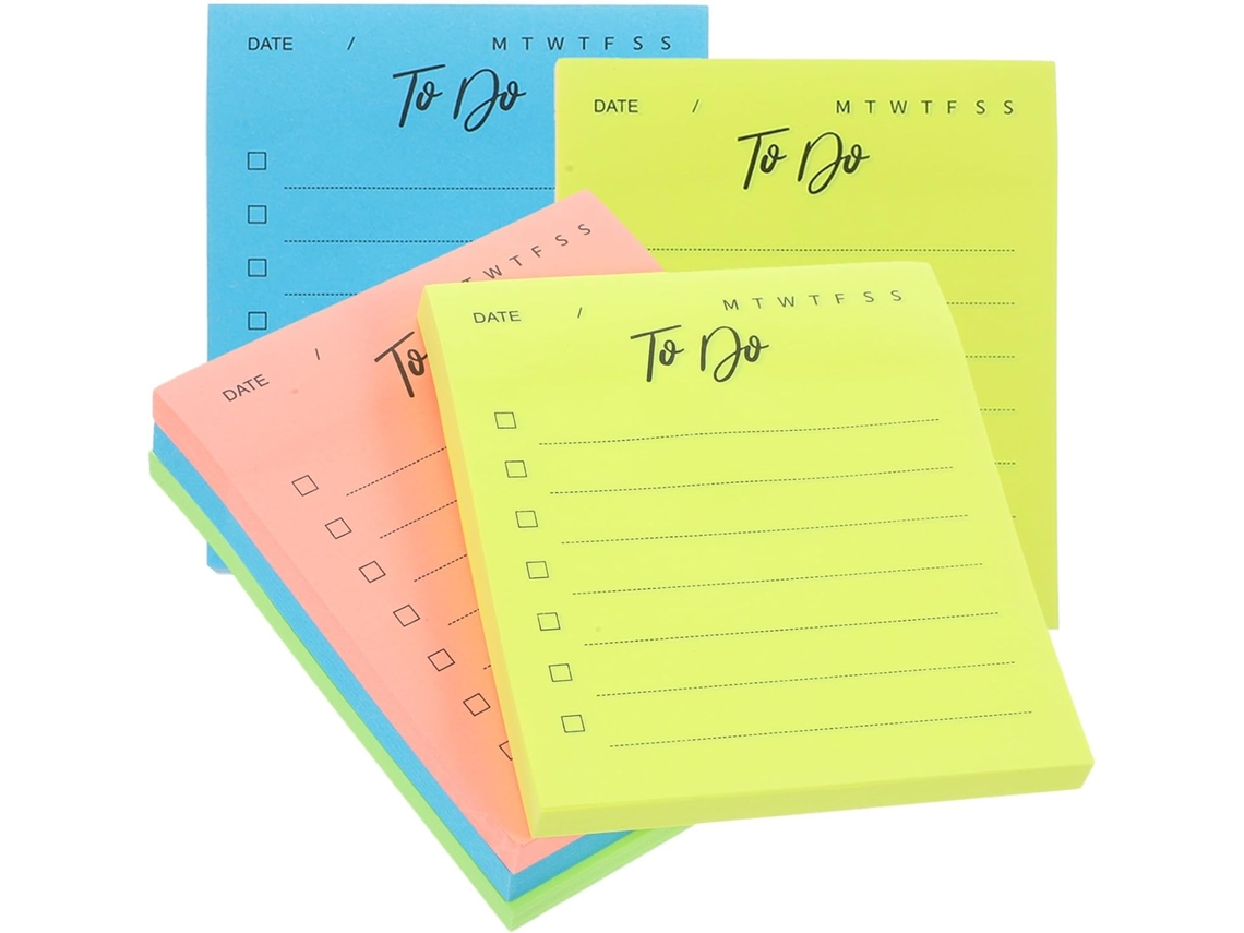 6 Peças Bloc-notes Autocollant Para Notas, Papel, Élève