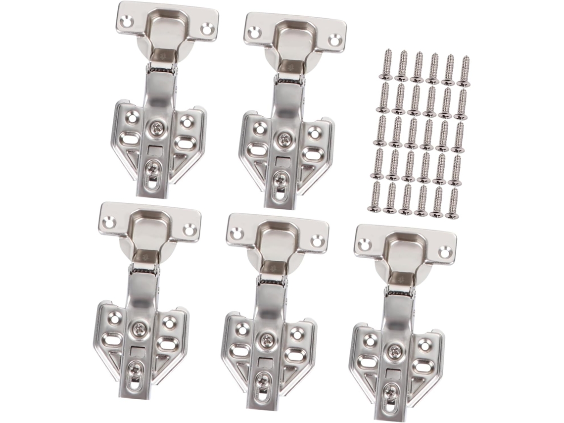 Conjunto De 5 Aço Para Portas Armários Cozinha, Com Oculta E Alta