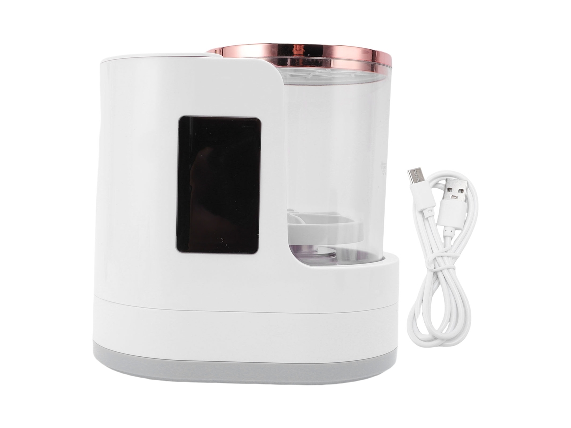 Laxiscreed Limpador Elétrico Para Pincéis De Maquiagem Com Timer E Secagem Automática