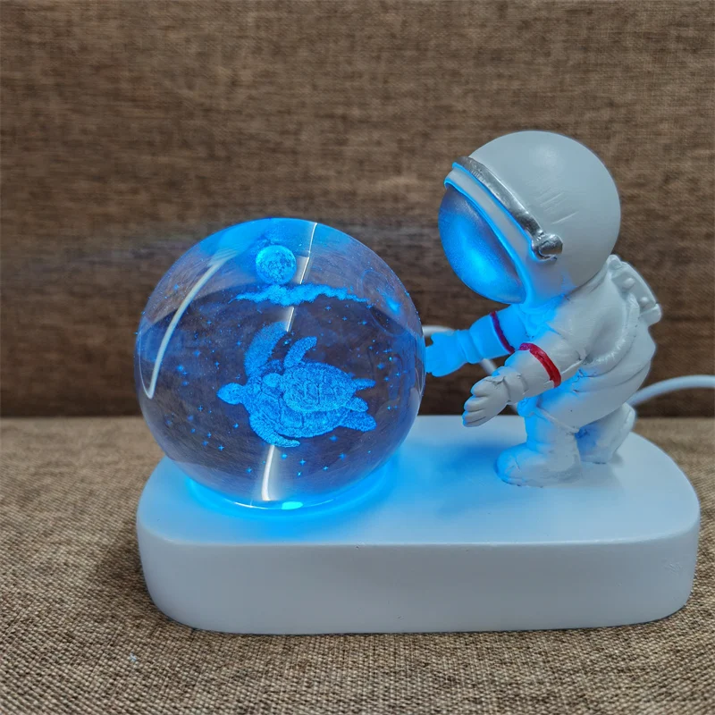 Bola de Cristal Criativa, Luz Noturna Led, Interface Usb, Presente Infantil, Decoração para Casa MDUG