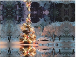 Colcha de Flanela com Estampa Árvore Natal e Neve Macia Quentinha para Sofá Quarto 127 X 101 Cm, Macio, Quen