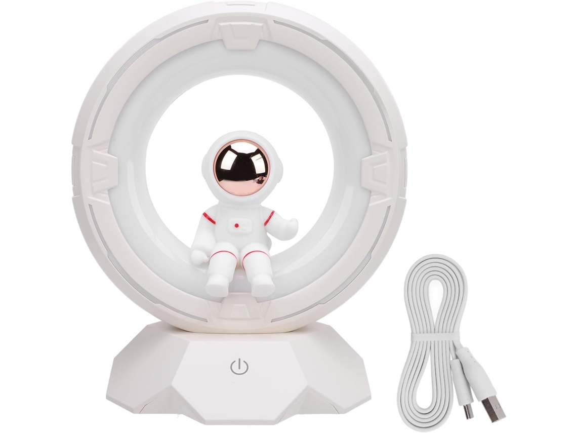 Luminária Noturna Led Em Formato De Astronauta Para Crianças, Via Usb,
