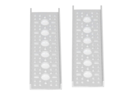Laxiscreed Conjunto De 2 Suportes Em Alumínio U 48x12mm, Duráveis E Resistentes Para Robôs