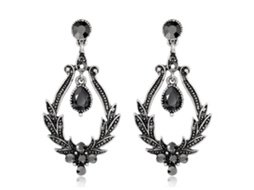 Brincos Com Pingente Acessório Fashion Decoração Com Cristais
