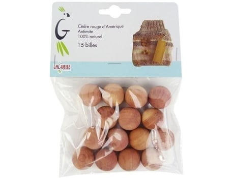 Saco de naftalina de madeira de cedro verde Laguelle com 15