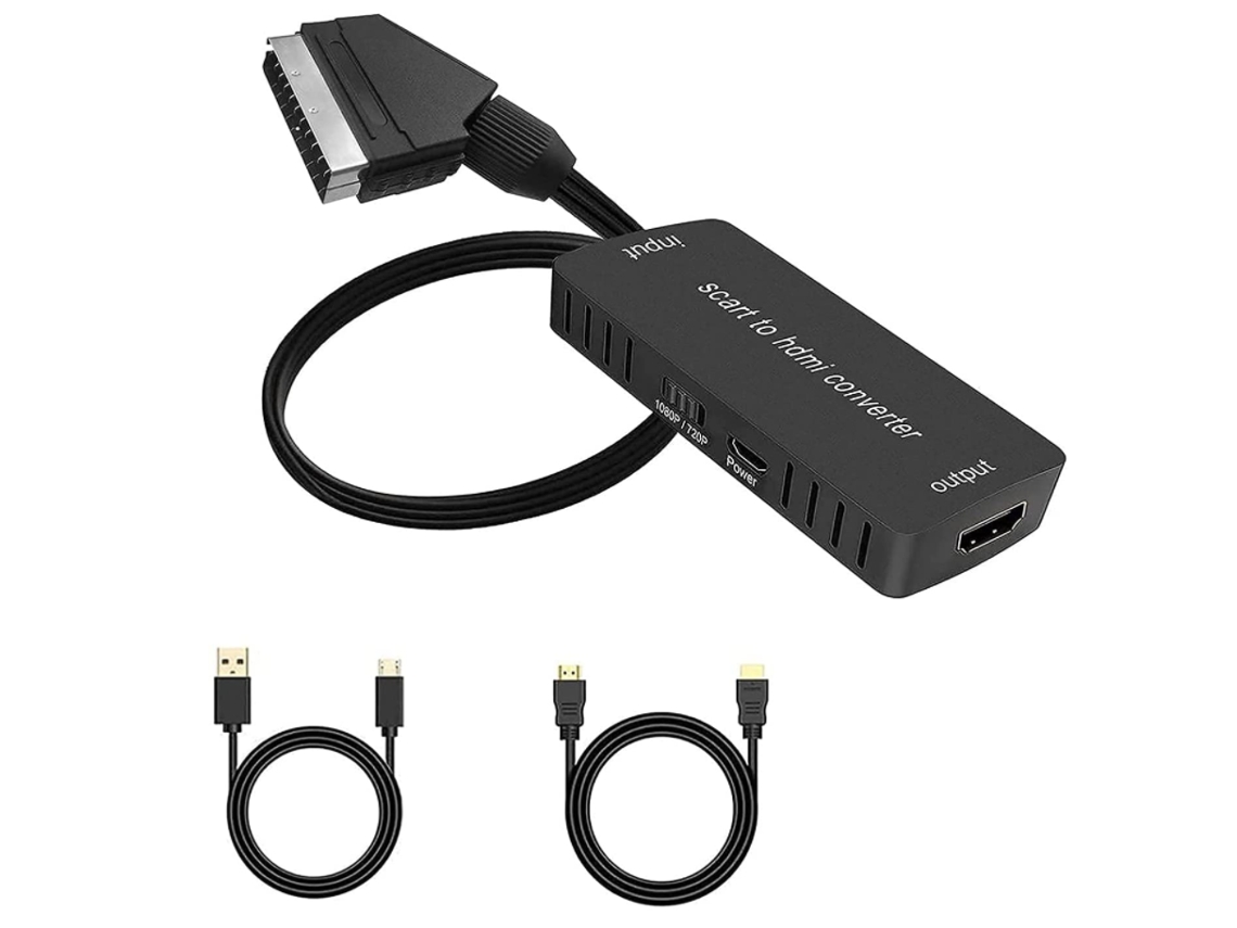 Conversor Scart para Hdmi Com Cabo Hdmi CHRONUS HDMI1206 Y4 Preto
