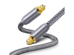 Cabo de áudio óptico 10migtal para PS4, Xbox, TV, amplificador, saída S/PDIF, cabo Toslink trançado de nylon Slowmoose