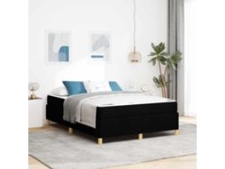 Vidaxl Estrutura Da Cama Preto 160 X 200 Cm Tecido