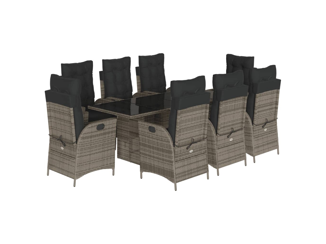 Garden Dining Set, Garden Dining Sets Vidaxl Cinzeto Rattan / Vime (n/a)