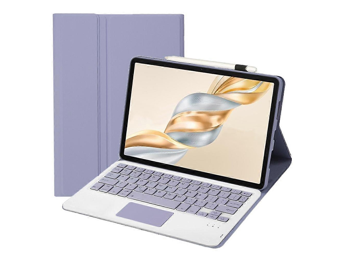 Ah28-a Capa De Couro Ultrafina E Destacável Para Tablet Com Teclado Bluetooth E Touchpad.