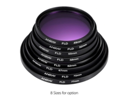 2026 kit de Filtros 72mm Andoer: Uv, Cpl, Fld, Nd2/4/8 + Parasóis para Câmera