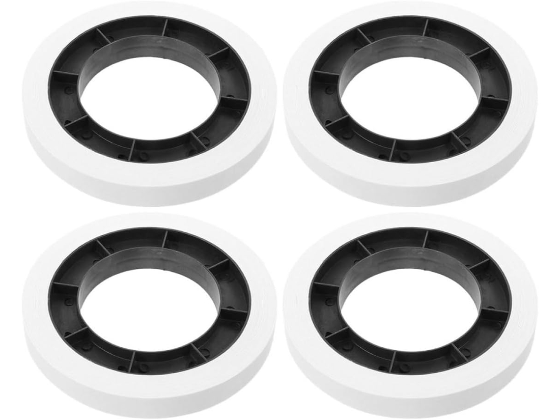 Nolitoy 4-rolos De Fita Adesiva Branca Para Notas, Faixas Circulares Para Bancos E Instituições Financeiras, Fabricada