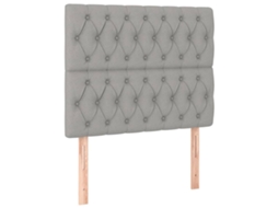 Cabeceira Cinza Claro 100x7x118/128 Cm Tecido MAISON EXCLUSIVE