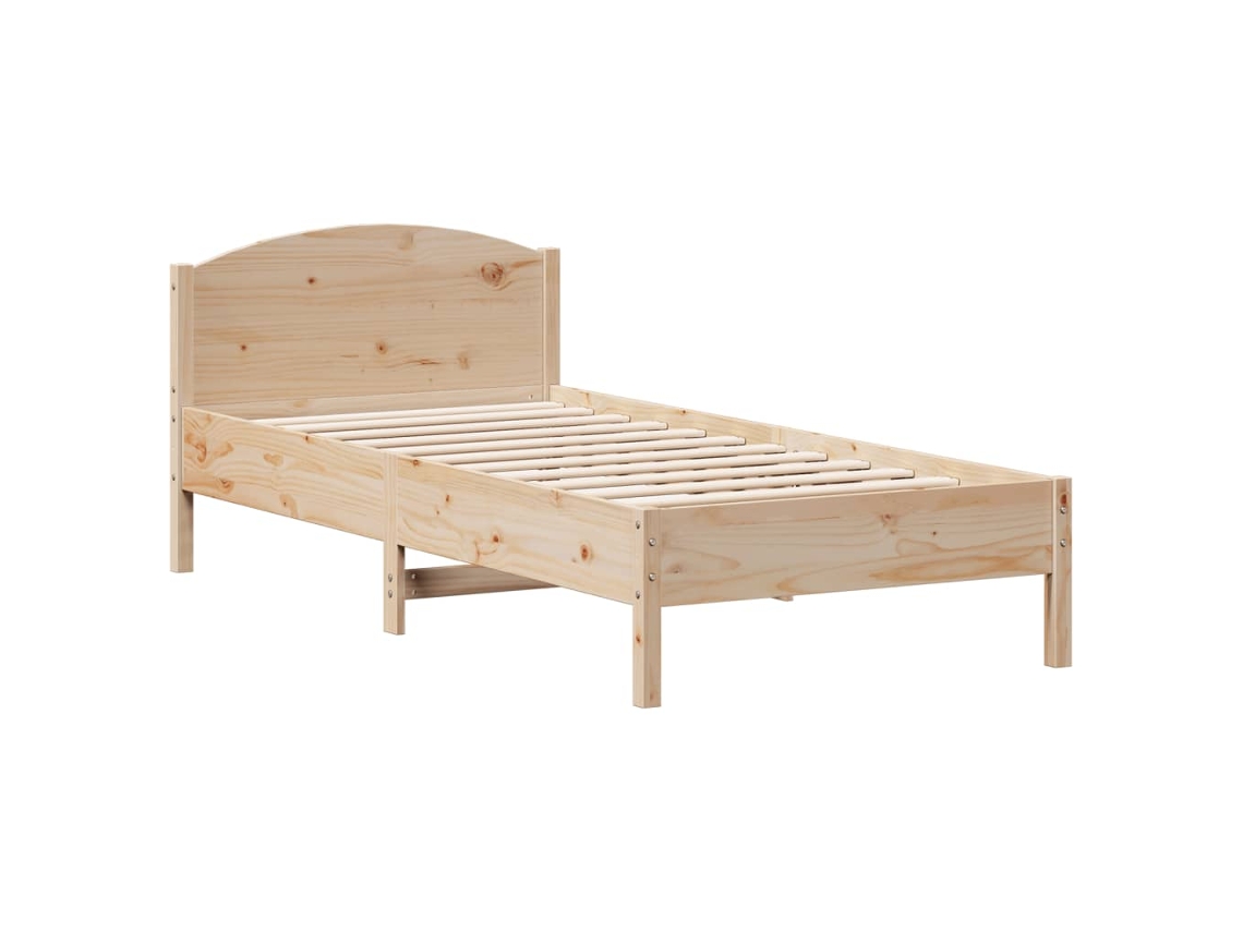 Bed Frame, Bed Frames Vidaxl Marrom Madeira De Pinho (100 X 200 Cm)