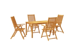 Garden Dining Set, Garden Dining Sets Vidaxl Marrom Madeira De Acácia (n/a)