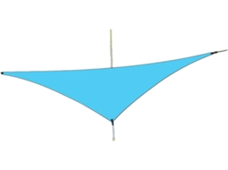 3x3m Silver Coated Polyester Tarp With 3-clips Ideal For Rain Shelter And Sun Barrier Portable Protect