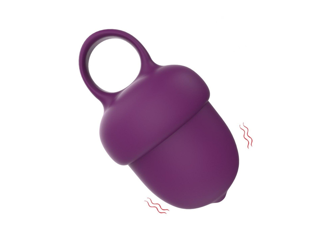 Vibrador De Massagem De Silicone Prova Dgua De 10 Frequncias (roxo)