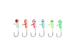 Iscas de Pesca de Gelo Mini Jig Head 6peças
