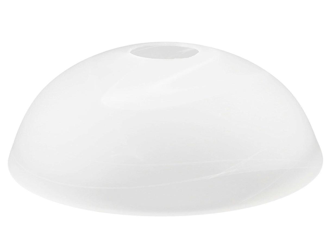 Lurelia Abajur De Vidro Elegante, Para Luminária Pendente, Branco, 20x20x9,5 Cm