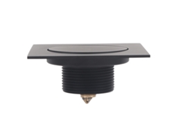 Ralo de piso com sistema de salto para banheiro chuveiro latão anti odor anti overflow 10x10cm preto | S/MARCA
