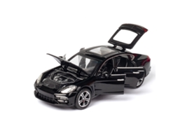 (preto) Miniatura Do Carro Esportivo Porsche Panamera Em Escala 1:32, Feita De Liga Metálica.