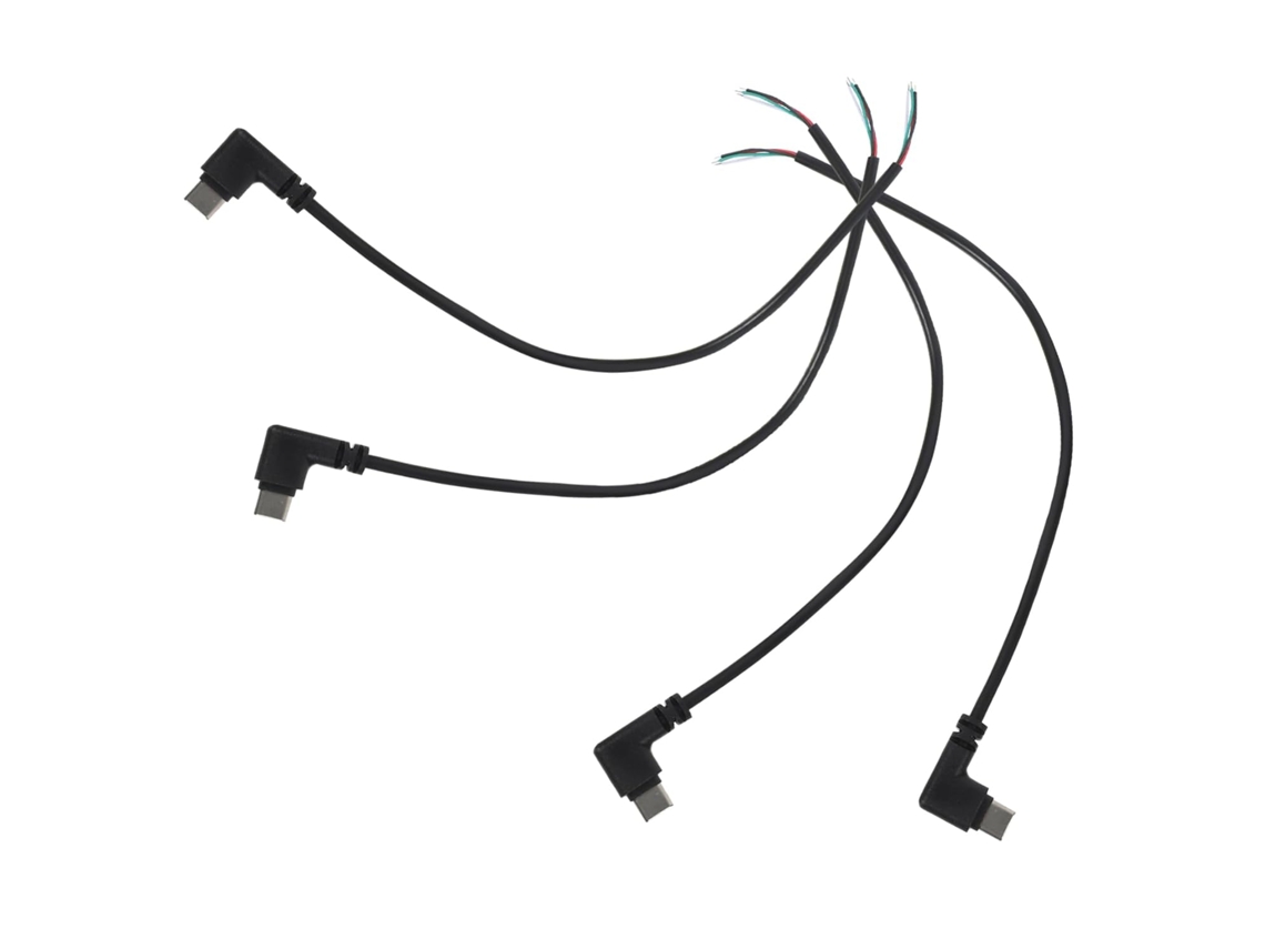 Pacote Com 4 Cabos Usb Para Conexão E Desconexão Convenientes, Plugue