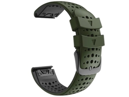 Bracelete de Smartwatch para Garmin Fenix 7 Exército Verde Preto 
