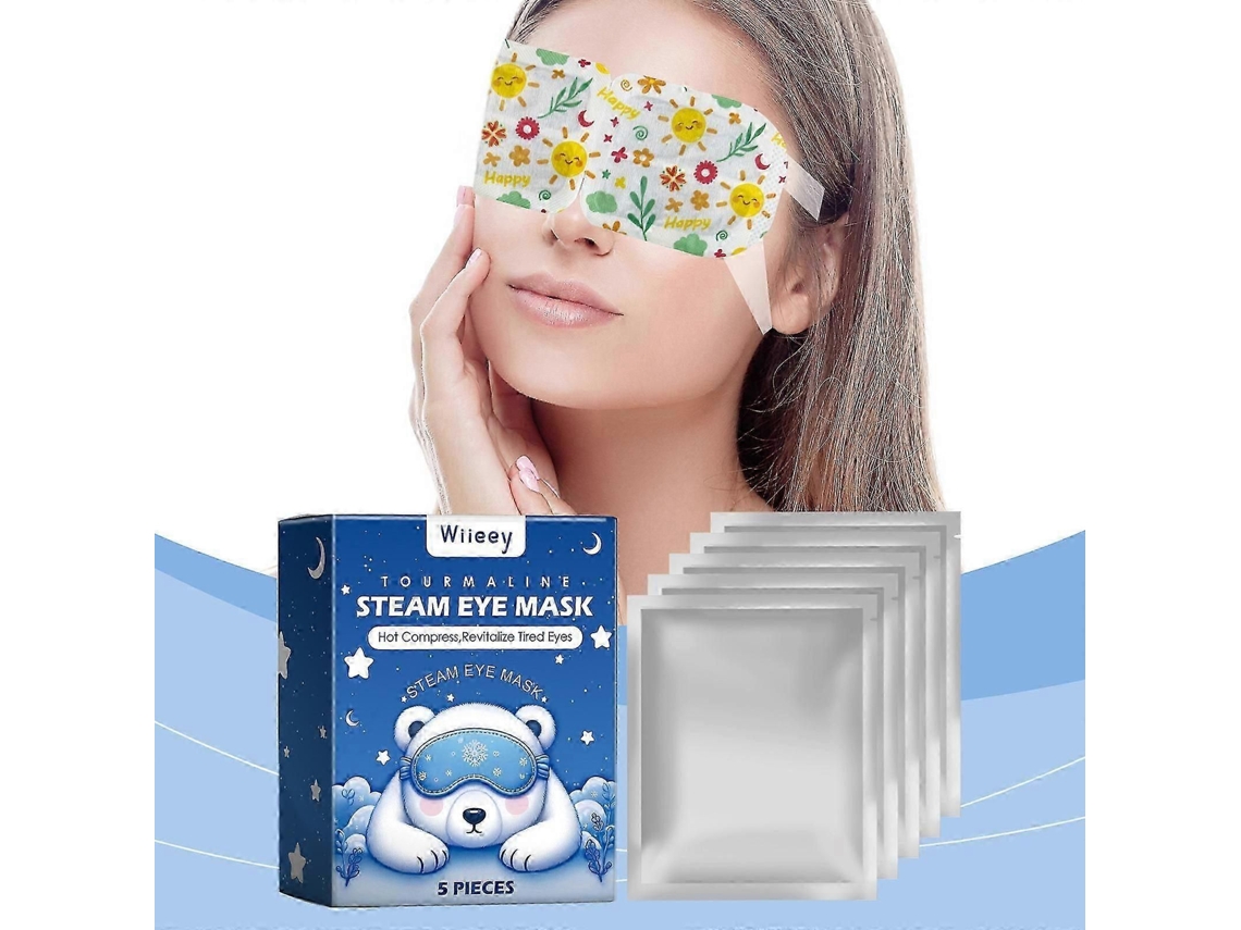 Máscara De Olhos A Vapor Com Extrato De Plantas, Ideal Para Olhos Secos, Olheiras E Inchaço. Aquecida Com Vapor, Perfeita Para Presentear Mulhere