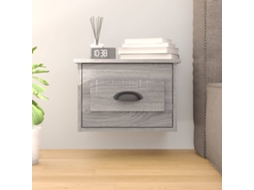 Vidaxl Mesa De Cabeceira De Parede 41,5x36x28 Cm Cinzento Sonoma
