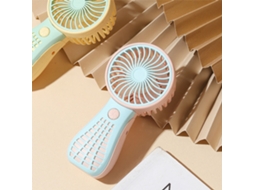Ventilador Portátil Mini de Mão Usb Recarregável com Bateria Pequeno Ventilador de Resfriamento Azul | S/MARCA