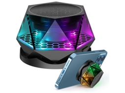 Mini Alto-falante Bluetooth Magnético Sem Fio Em Formato De Diamante