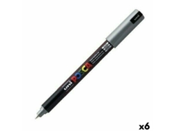 Rotuladores POSCA Pc-1Mr Prateado 6 Unidades