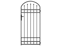 Conjunto 1 Cerca Externa Vidaxl Cinzento Aço (200 X 88 X 14 Cm)