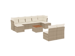 Garden Sofa Set, Garden Sofa Sets Vidaxl Bege Rattan / Vime (n/a)