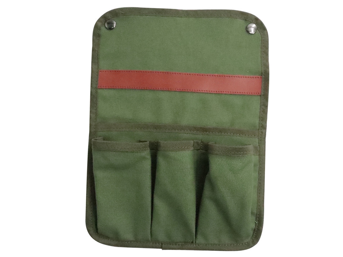 Bolsa Organizadora Suspensa Com Bolsos Para Cama Hospitalar Em Lona Verde Oliva
