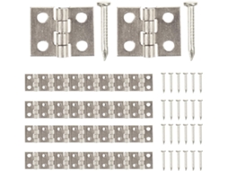 Healeved Conjunto De 50-mini Dobradiças Decorativas Latão Para Caixas Joias E Tesouros